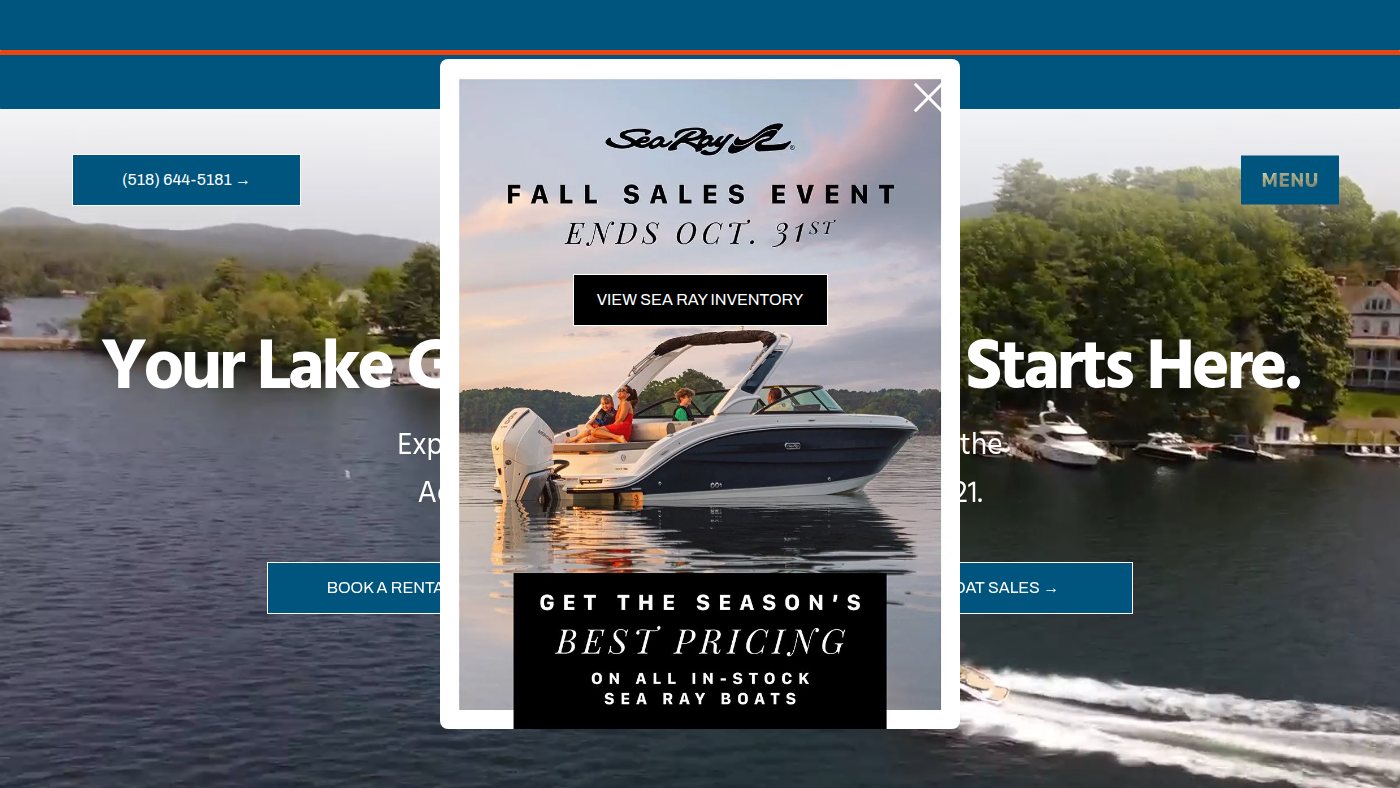 The home page of frsmithandsonsmarina.com