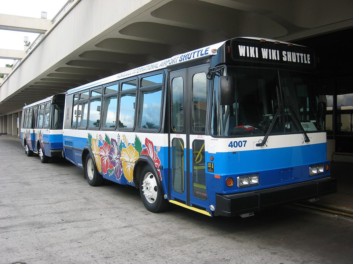 Wiki Wiki Shuttle at Honolulu International Airport