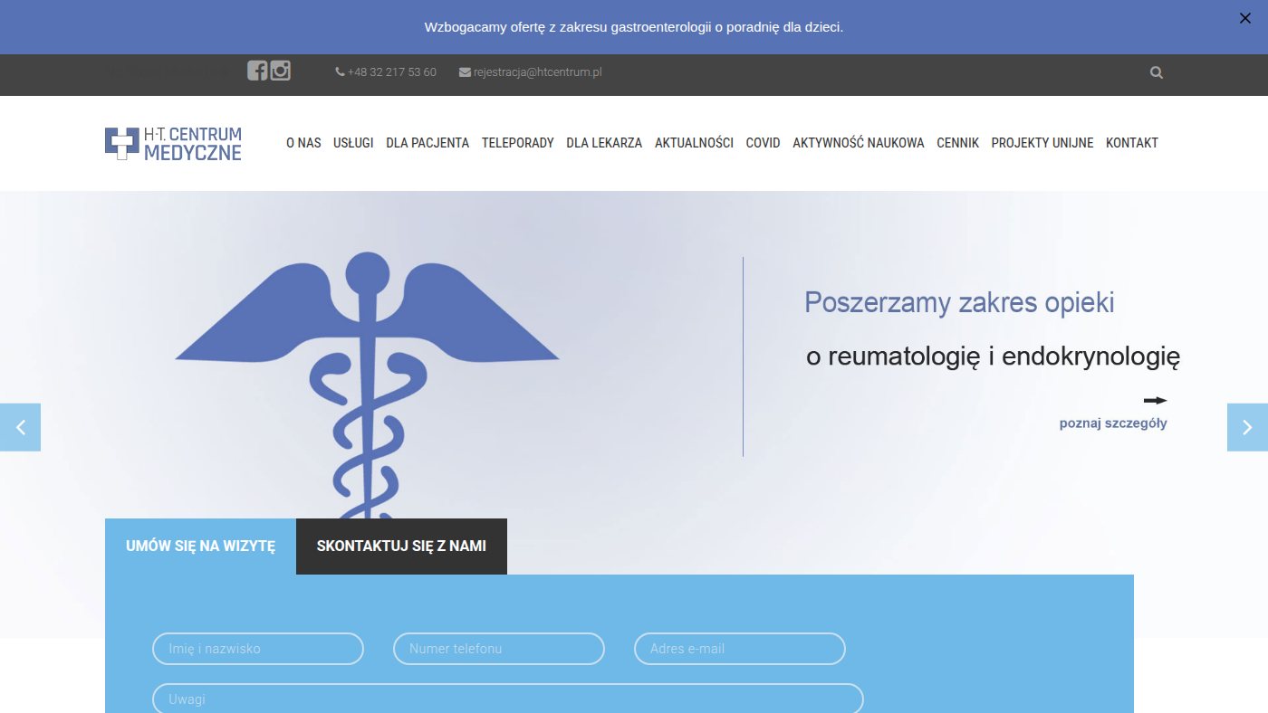 The home page of htcentrum.pl
