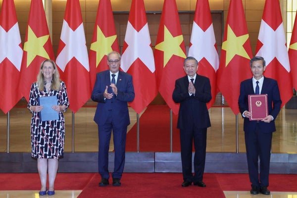 Efta-länder tecknar handelsavtal med Vietnam