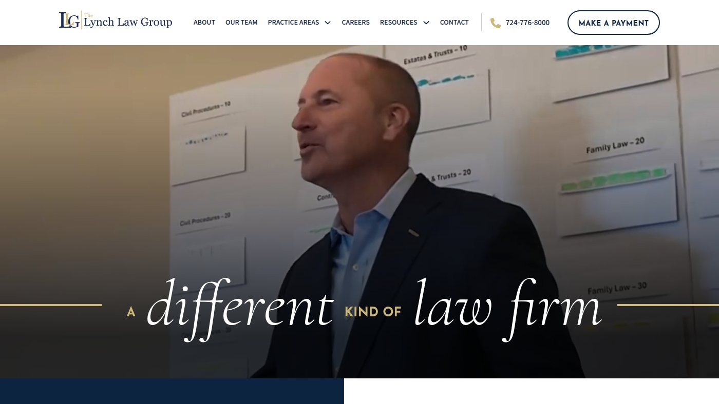 The home page of lynchlaw-group.com