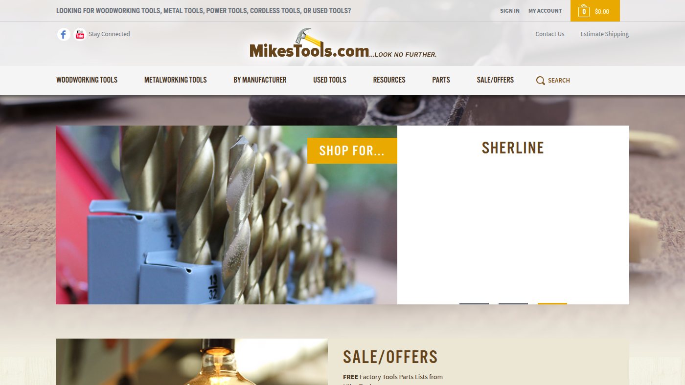The home page of mikestools.com
