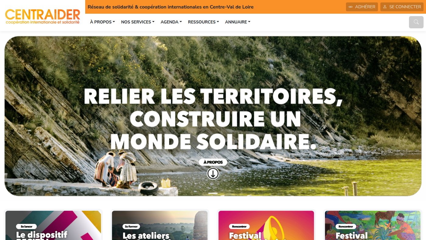 The home page of centraider.org