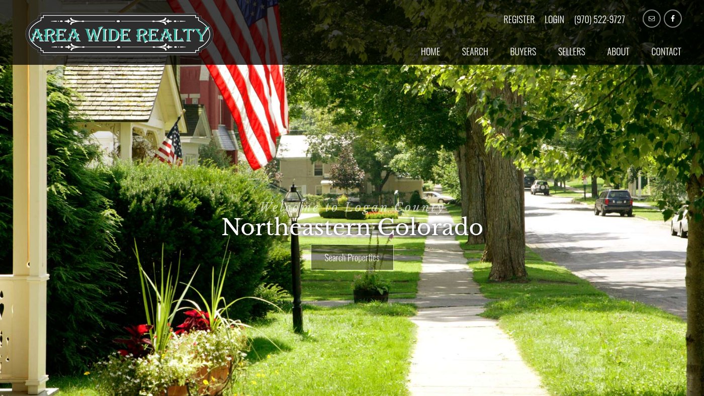 The home page of areawiderealtyonline.com