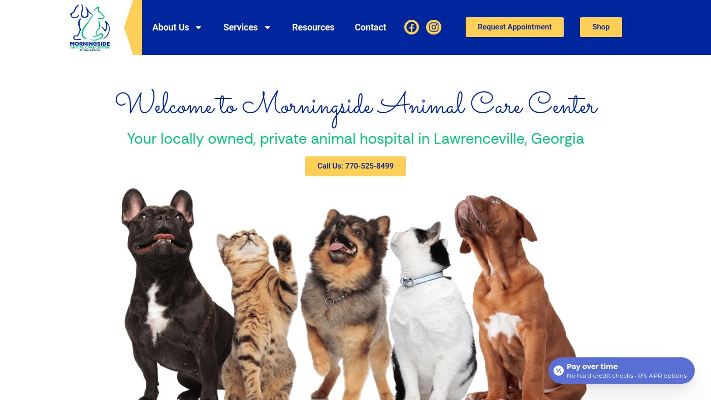 The home page of morningsideacc.com