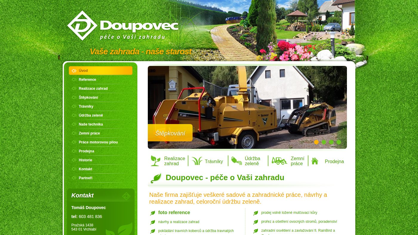 The home page of doupovec.eu