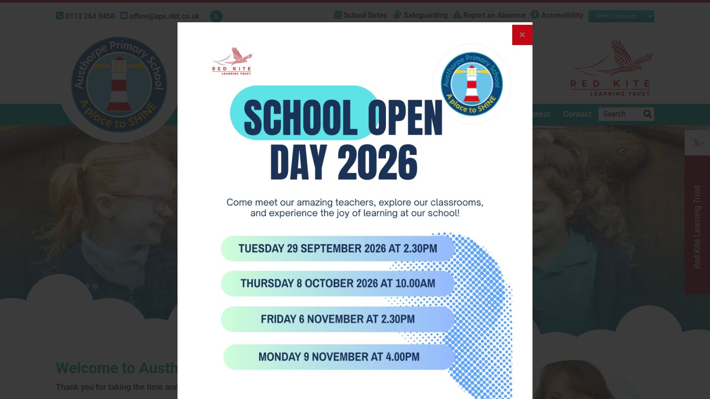 The home page of austhorpeprimary.org