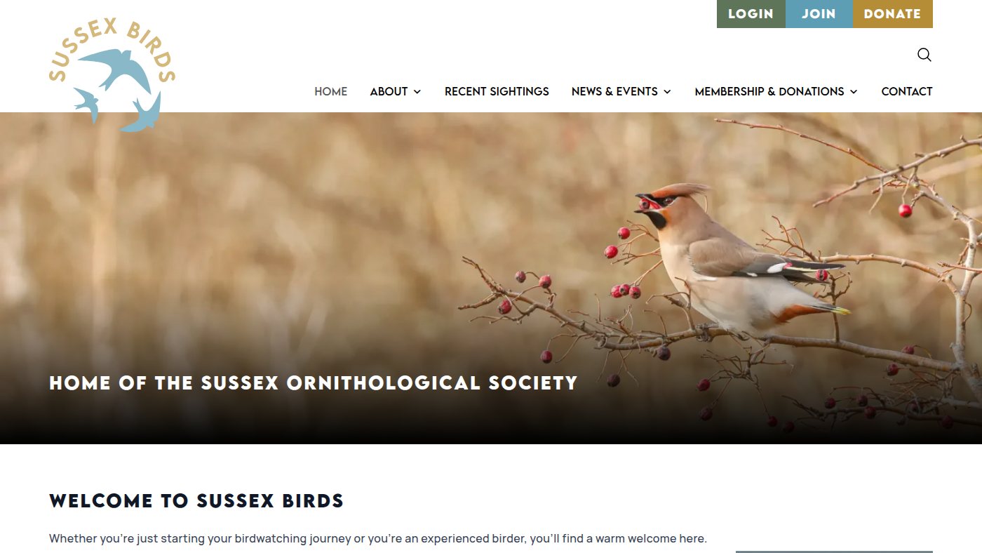 The home page of sos.org.uk