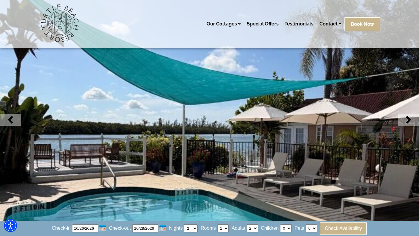 The home page of turtlebeachresort.com