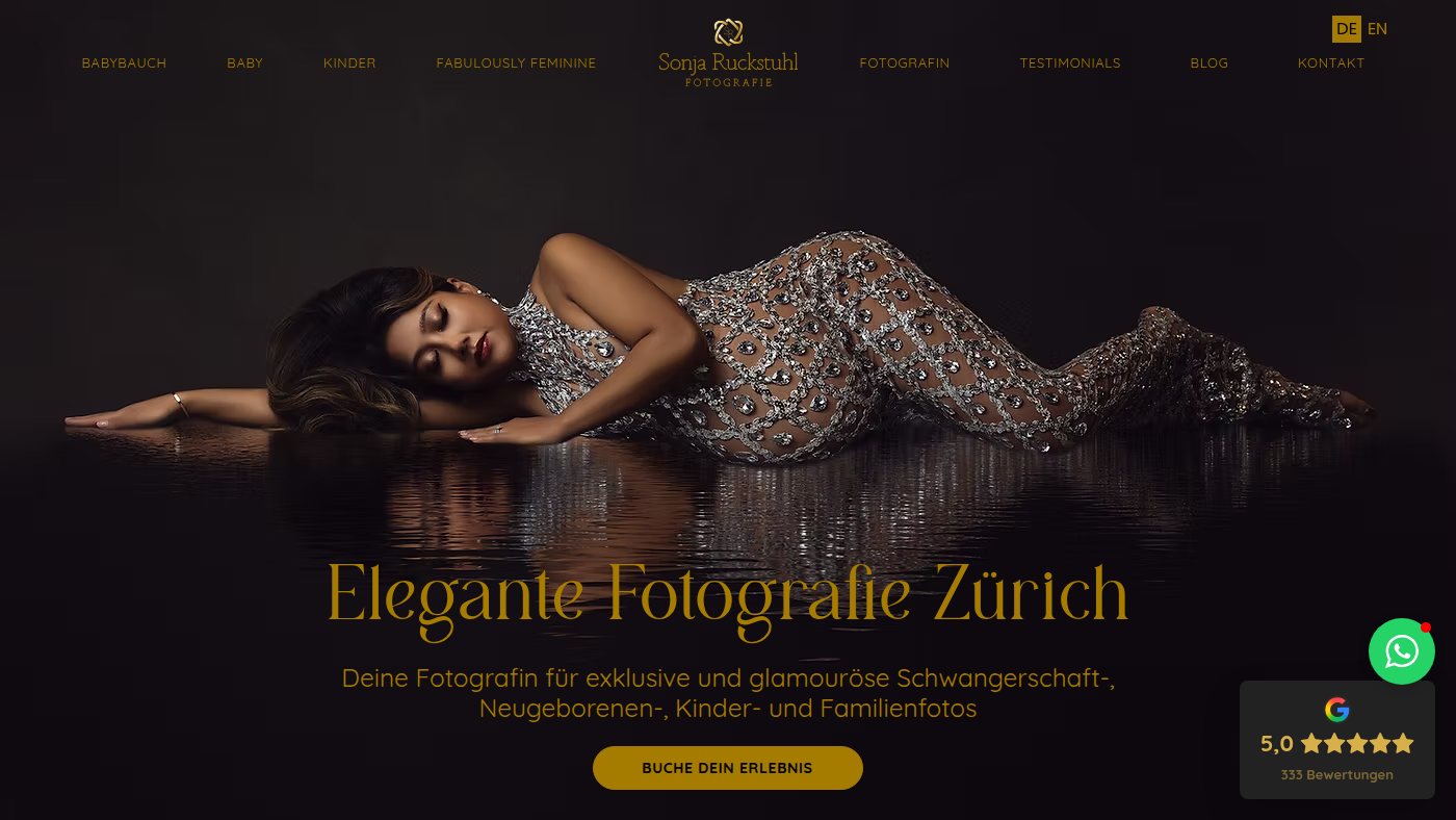 The home page of sonjaruckstuhl.ch