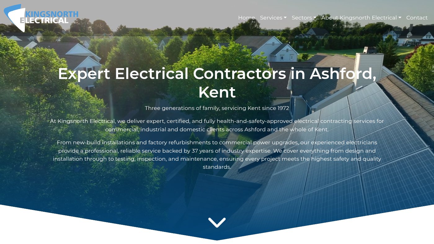 The home page of kingsnorthelectrical.co.uk