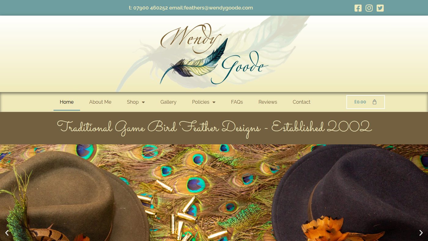 The home page of wendygoode.com
