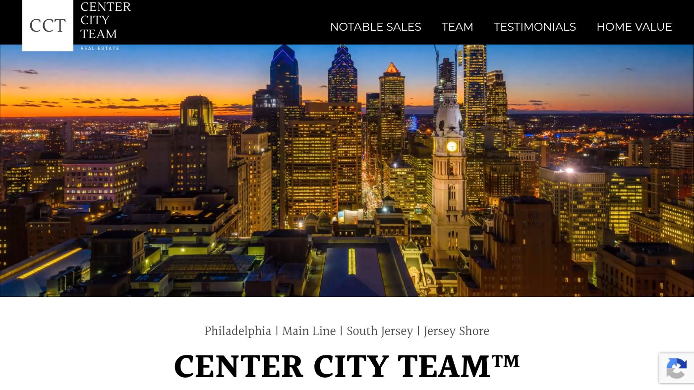 The home page of centercityteam.com