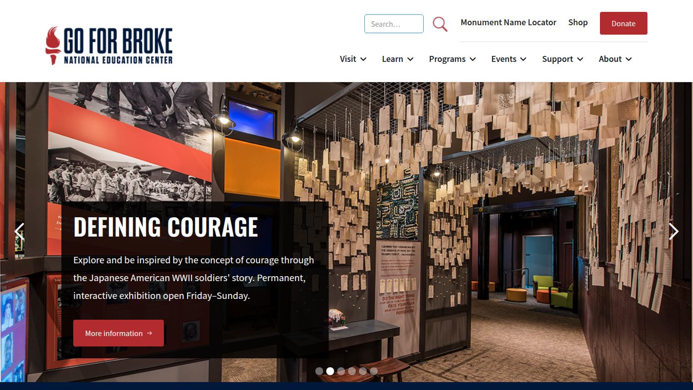 The home page of goforbroke.org