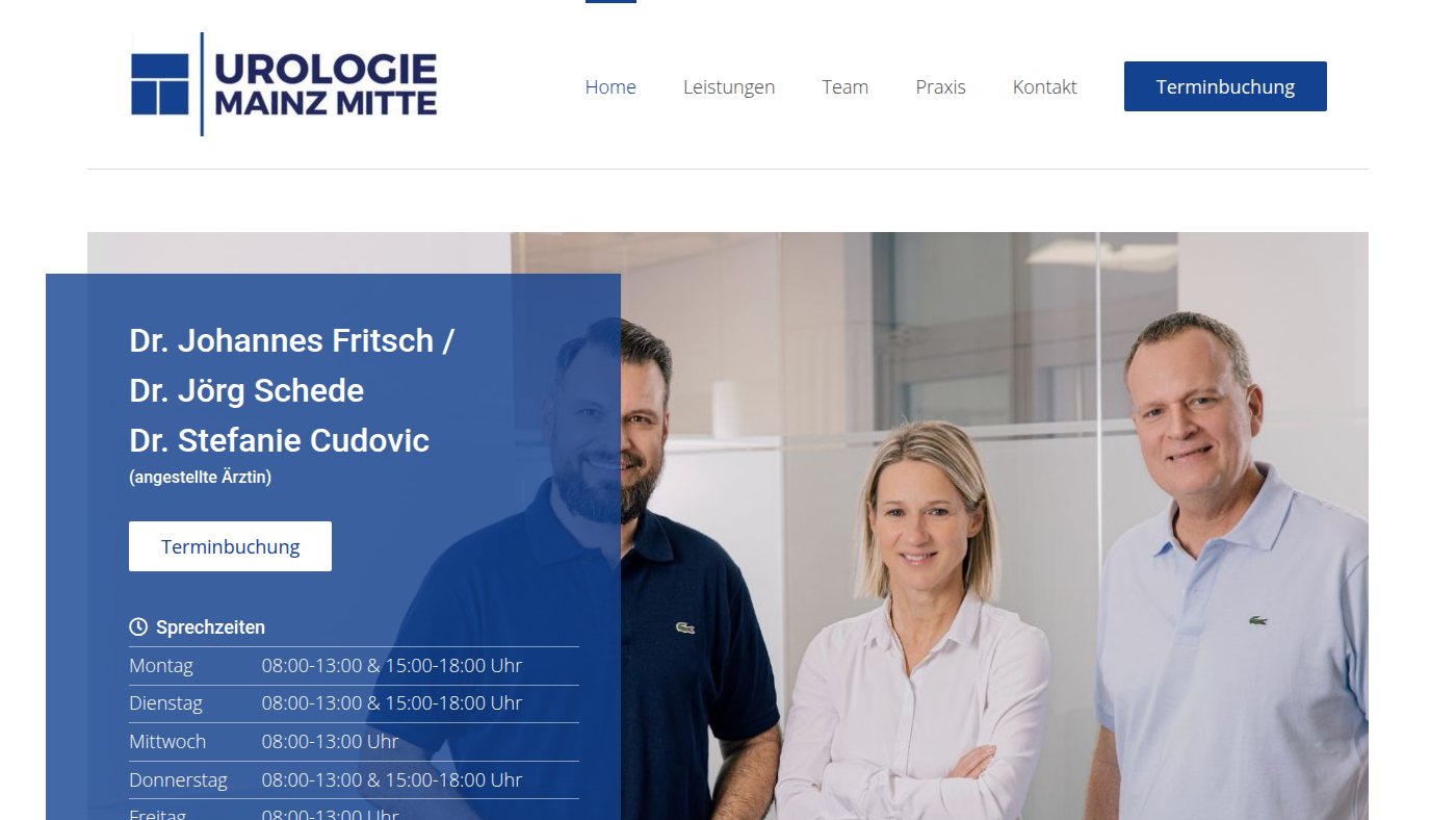 The home page of urologie-mainz-mitte.de