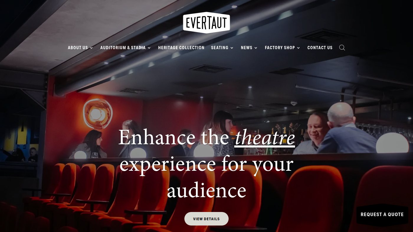 The home page of evertaut.co.uk