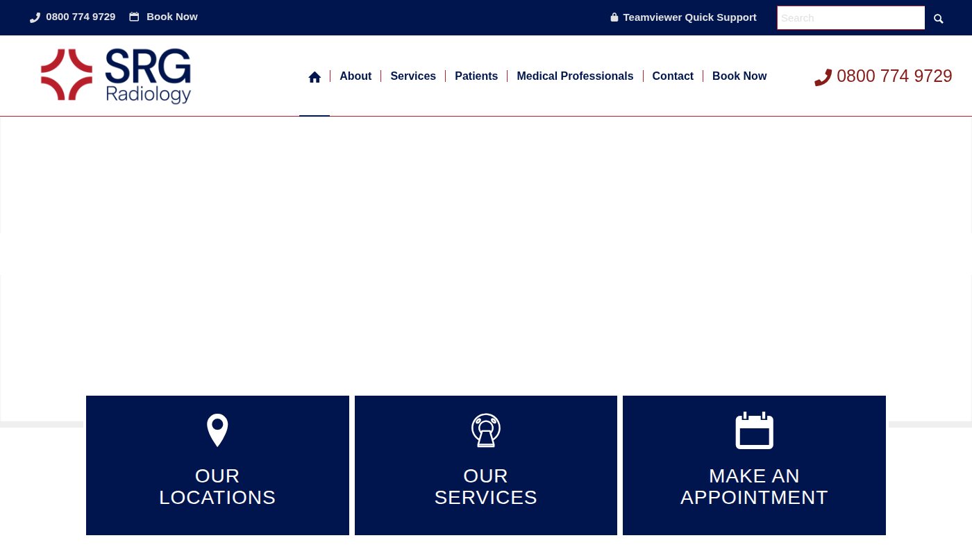 The home page of srgmri.co.nz