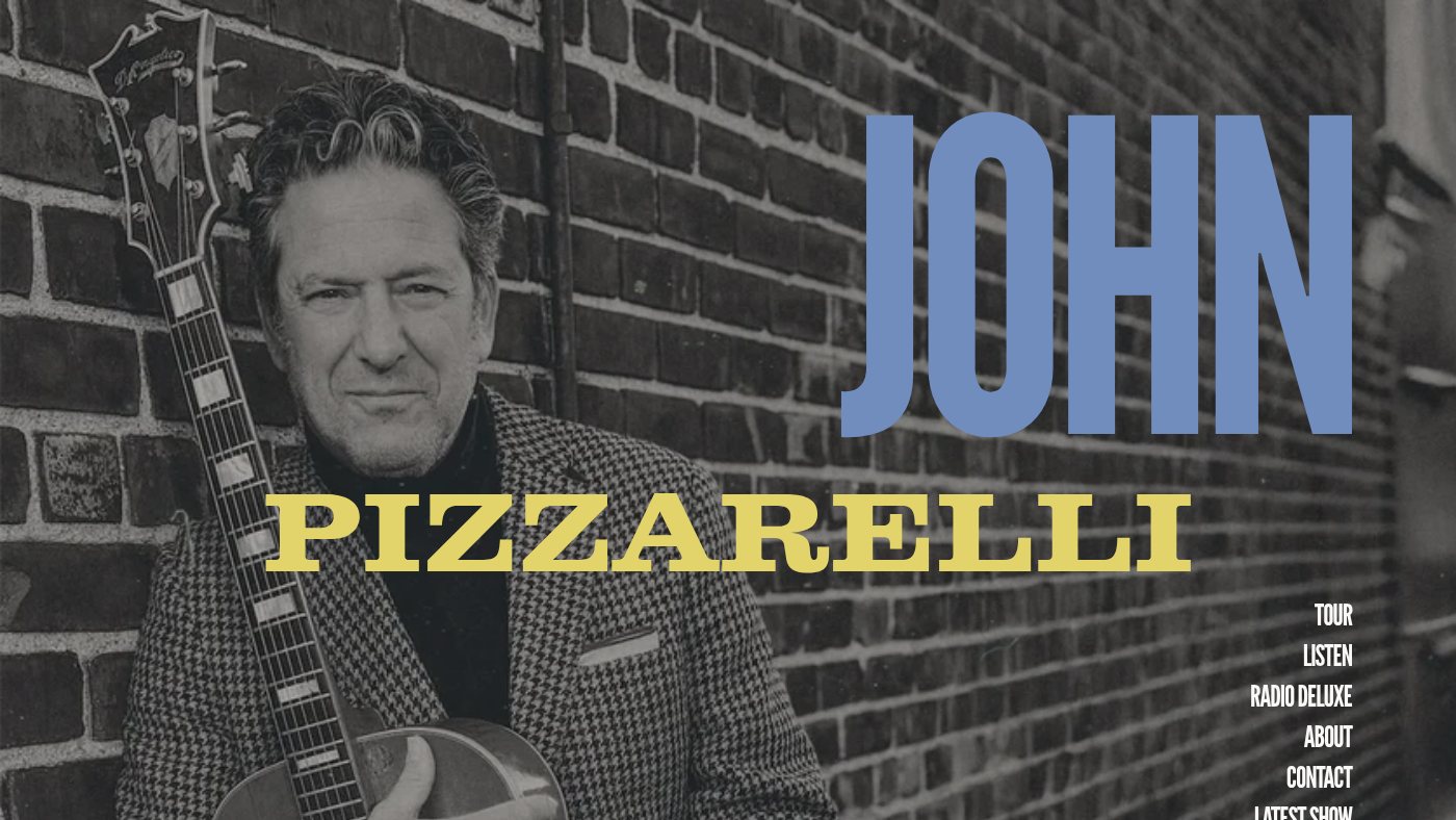 The home page of johnpizzarelli.com