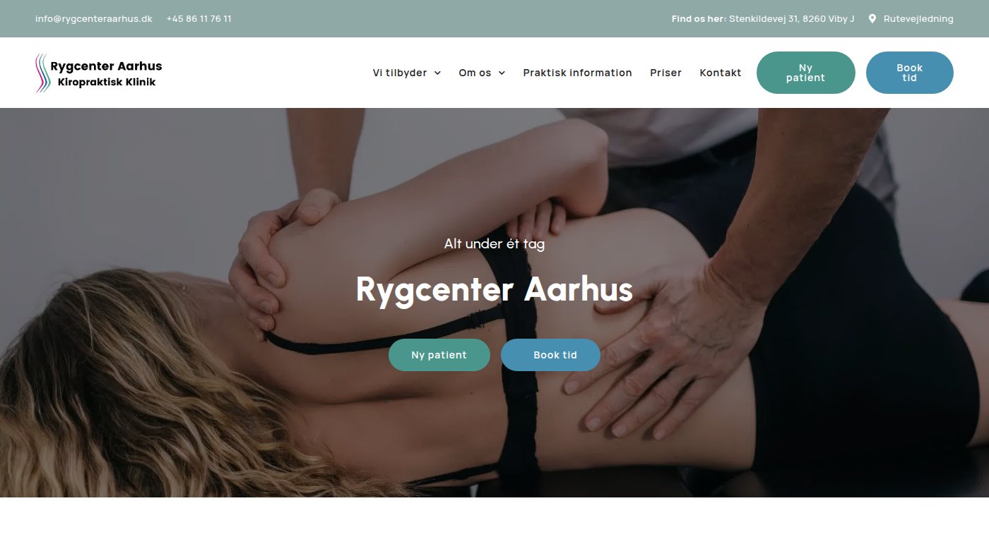 The home page of rygcenteraarhus.dk