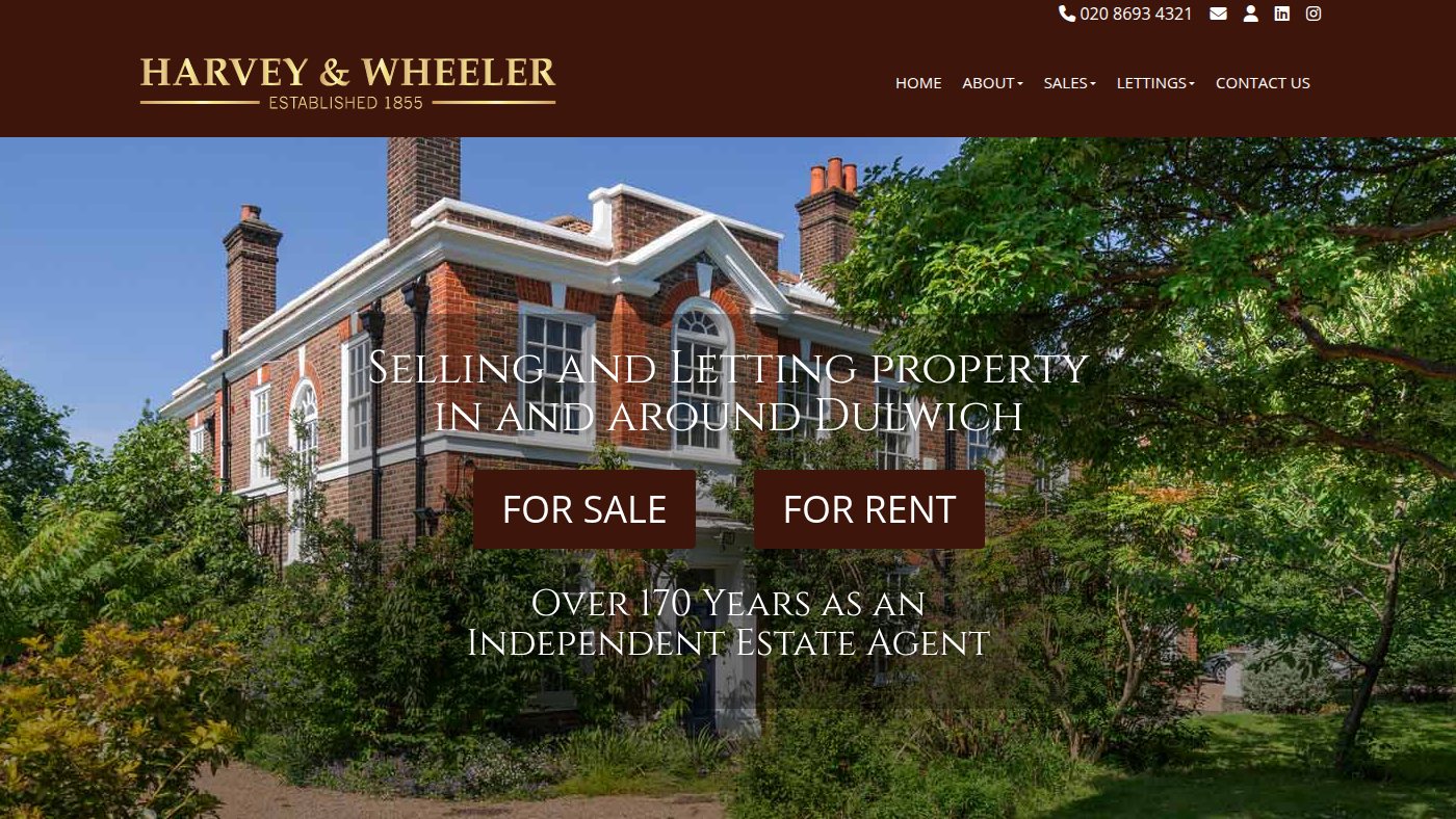 The home page of harveywheeler.com