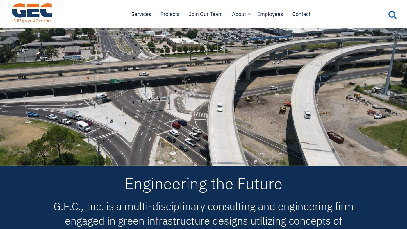 The home page of gecinc.com