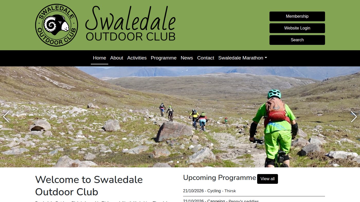 The home page of swaledaleoutdoorclub.org.uk