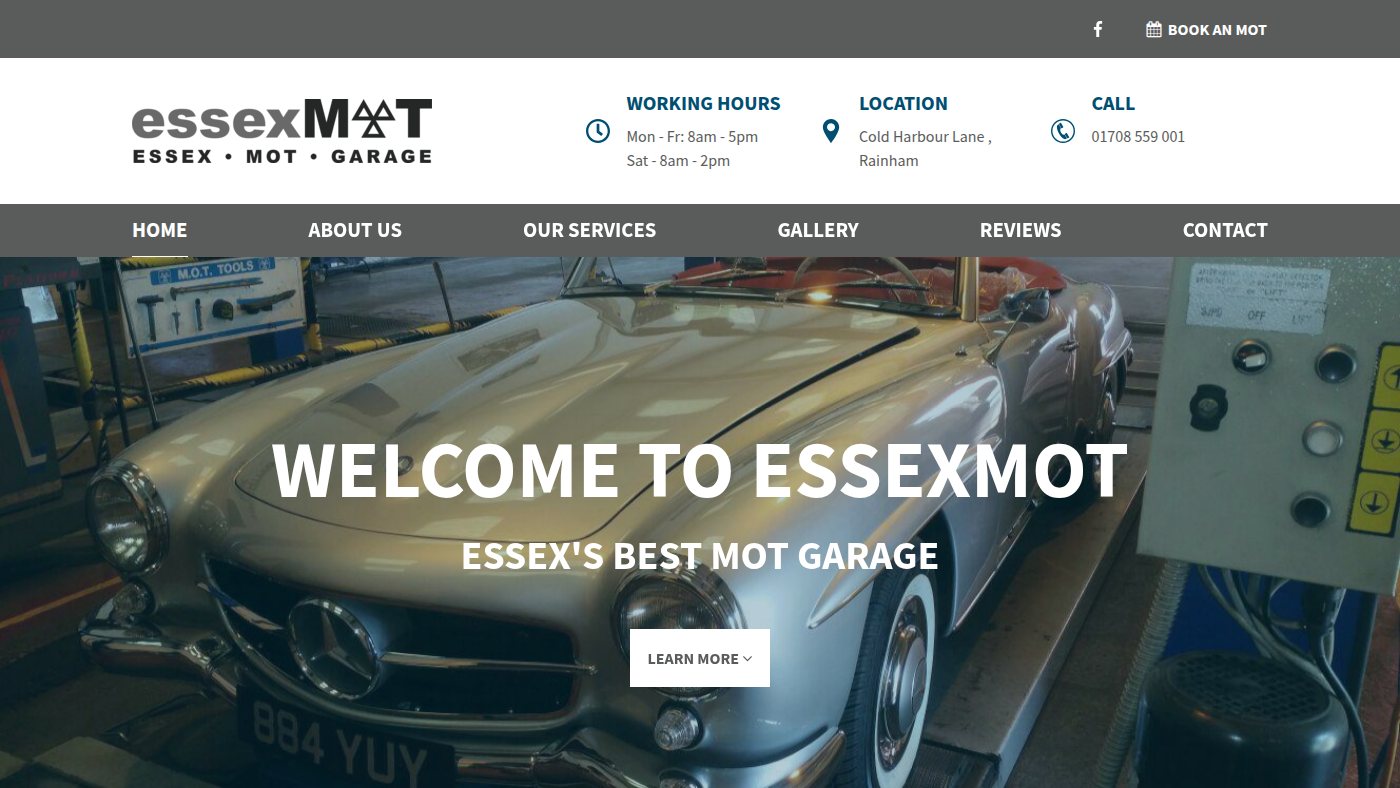 The home page of essexmot.com