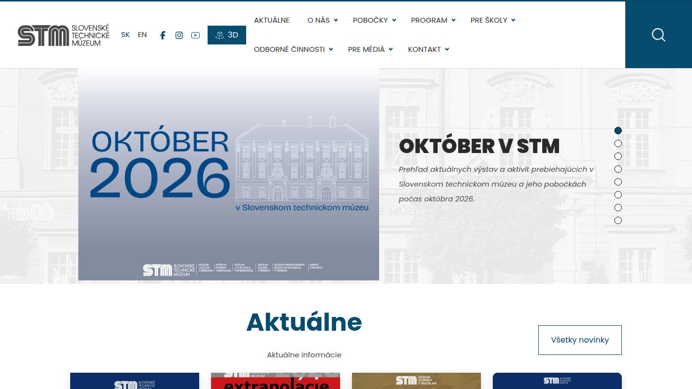 The home page of stm-ke.sk