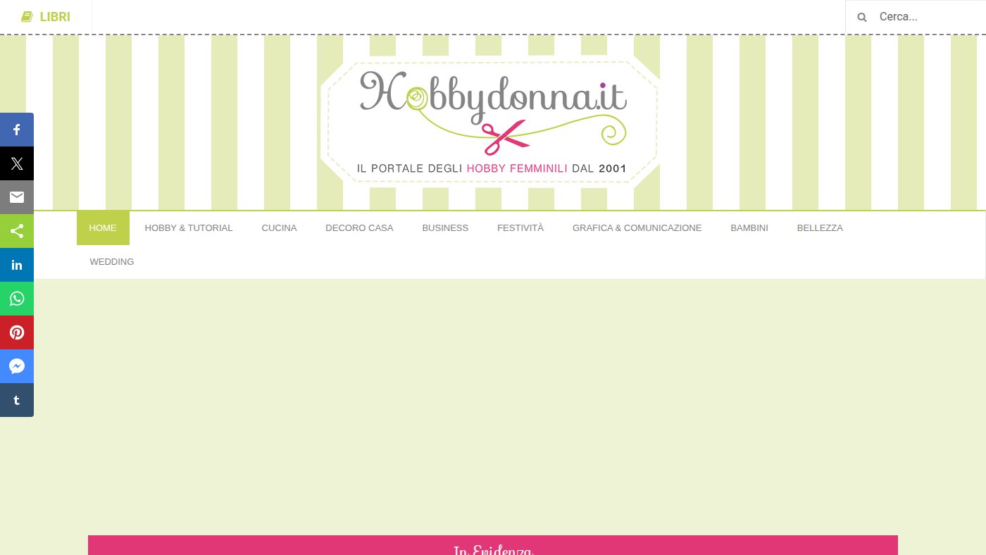 The home page of hobbydonna.it