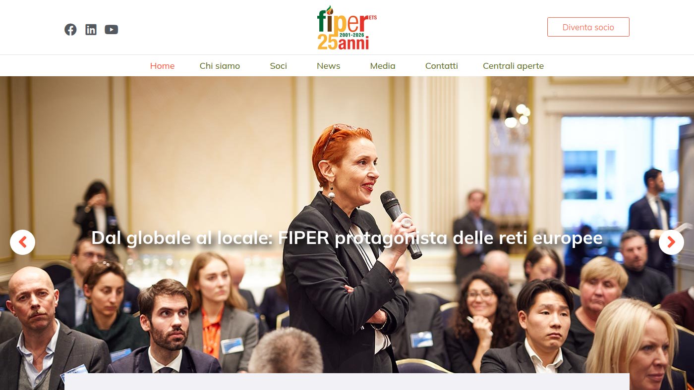 The home page of fiper.it