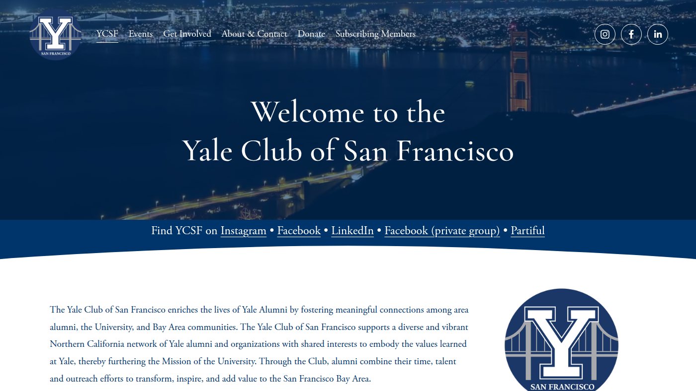 The home page of yalesf.org