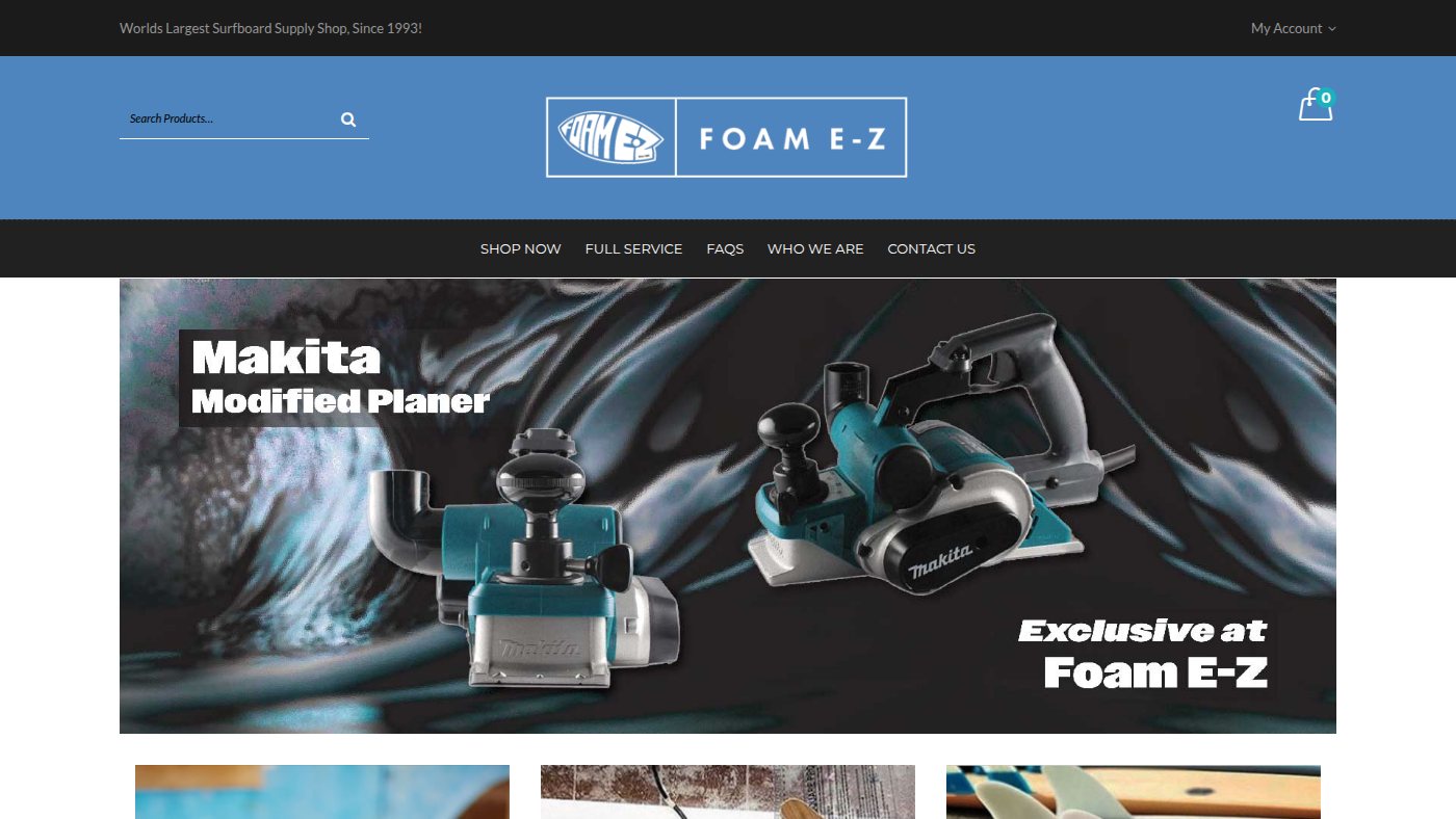 The home page of foamez.com
