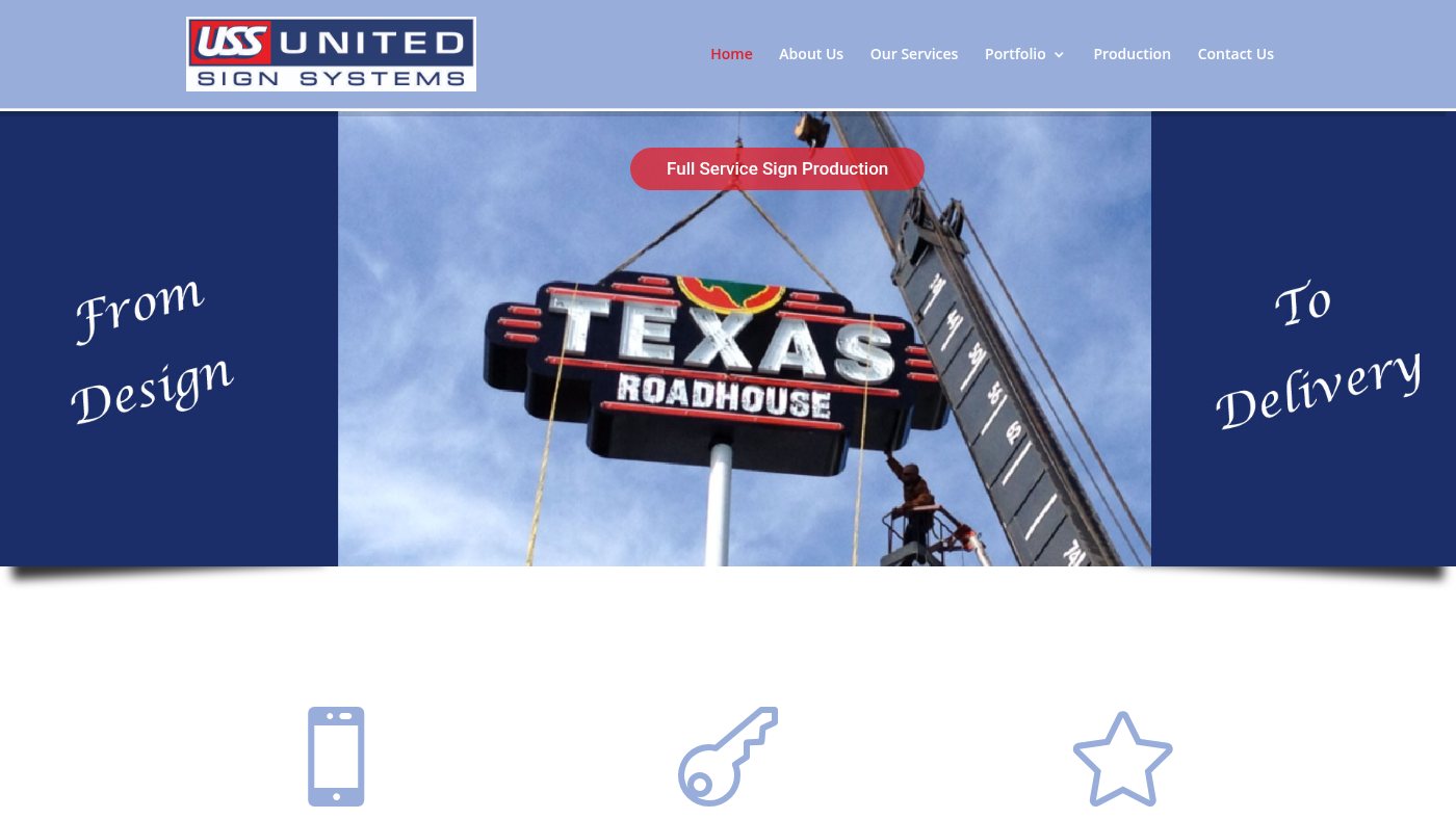 The home page of unitedsign.net
