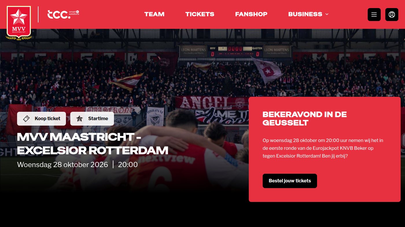 The home page of mvv.nl