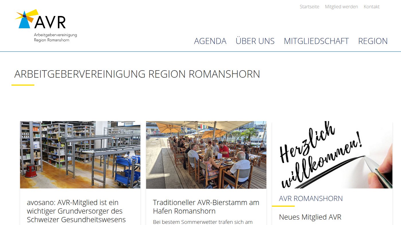 The home page of avr-romanshorn.ch