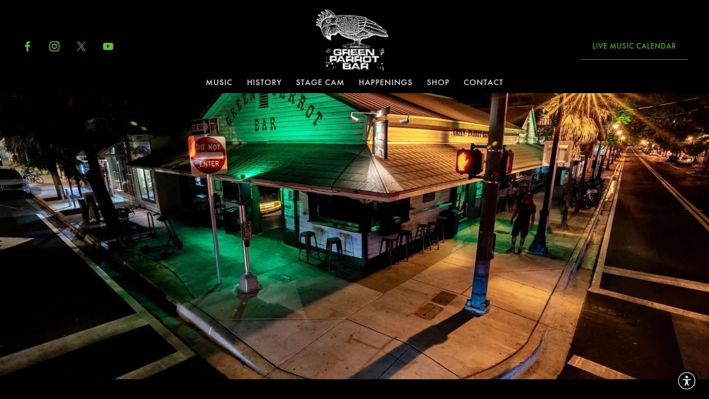 The home page of greenparrot.com