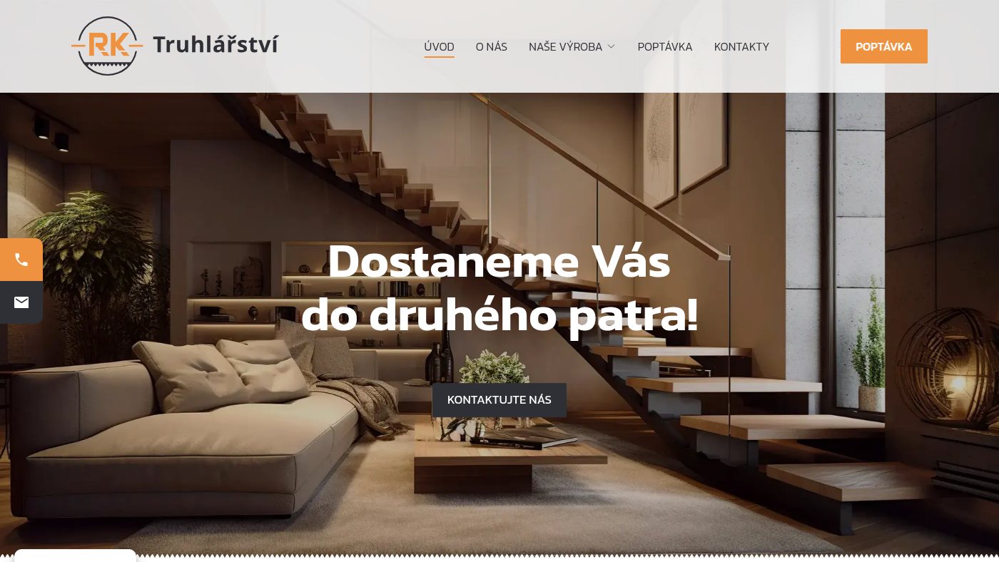 The home page of truhlarstvi-rk.cz
