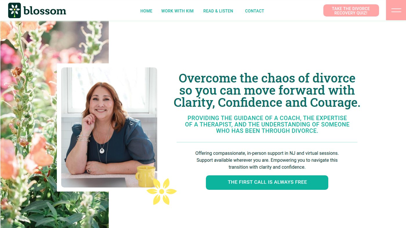 The home page of kimberlylorahcoaching.com