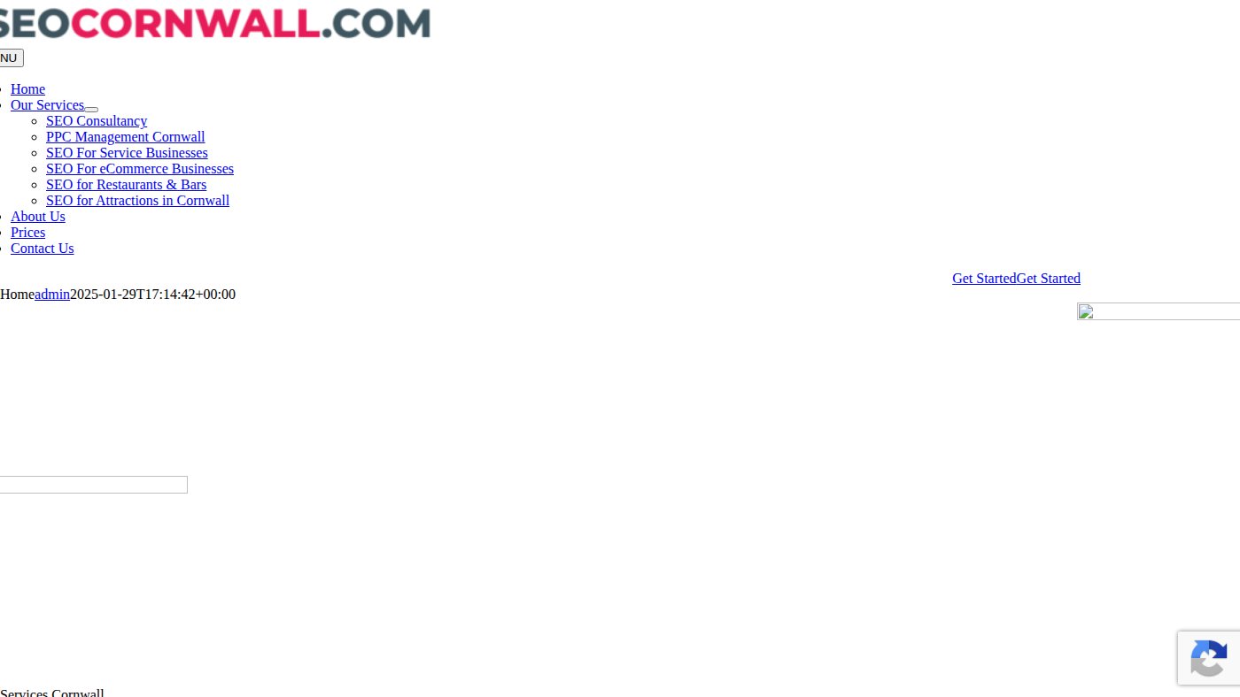 The home page of seocornwall.com