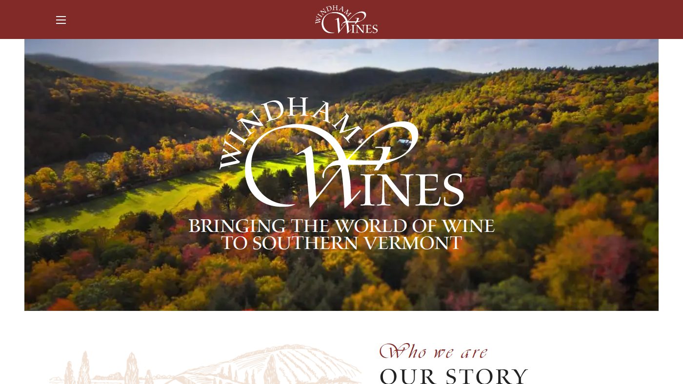 The home page of windhamwines.com