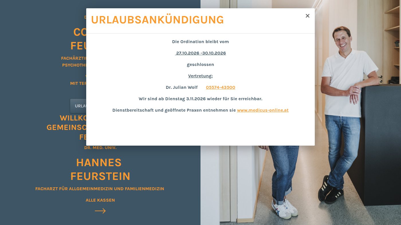 The home page of dr-feurstein.at