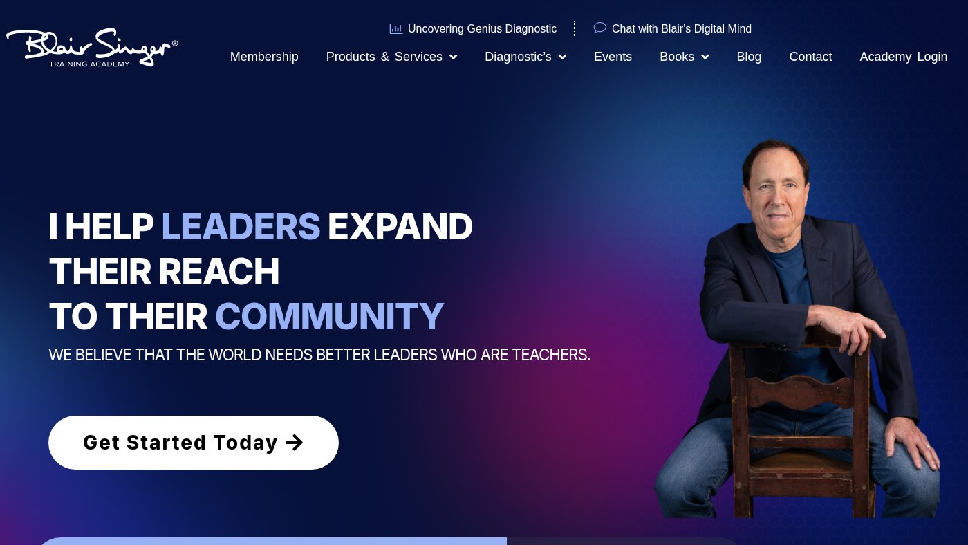 The home page of blairsinger.com