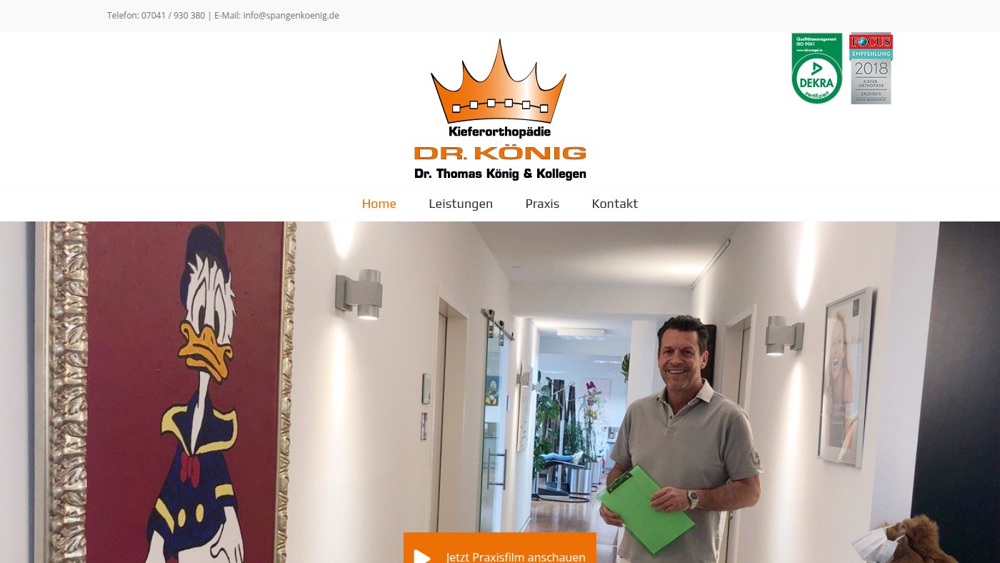 The home page of spangenkoenig.de