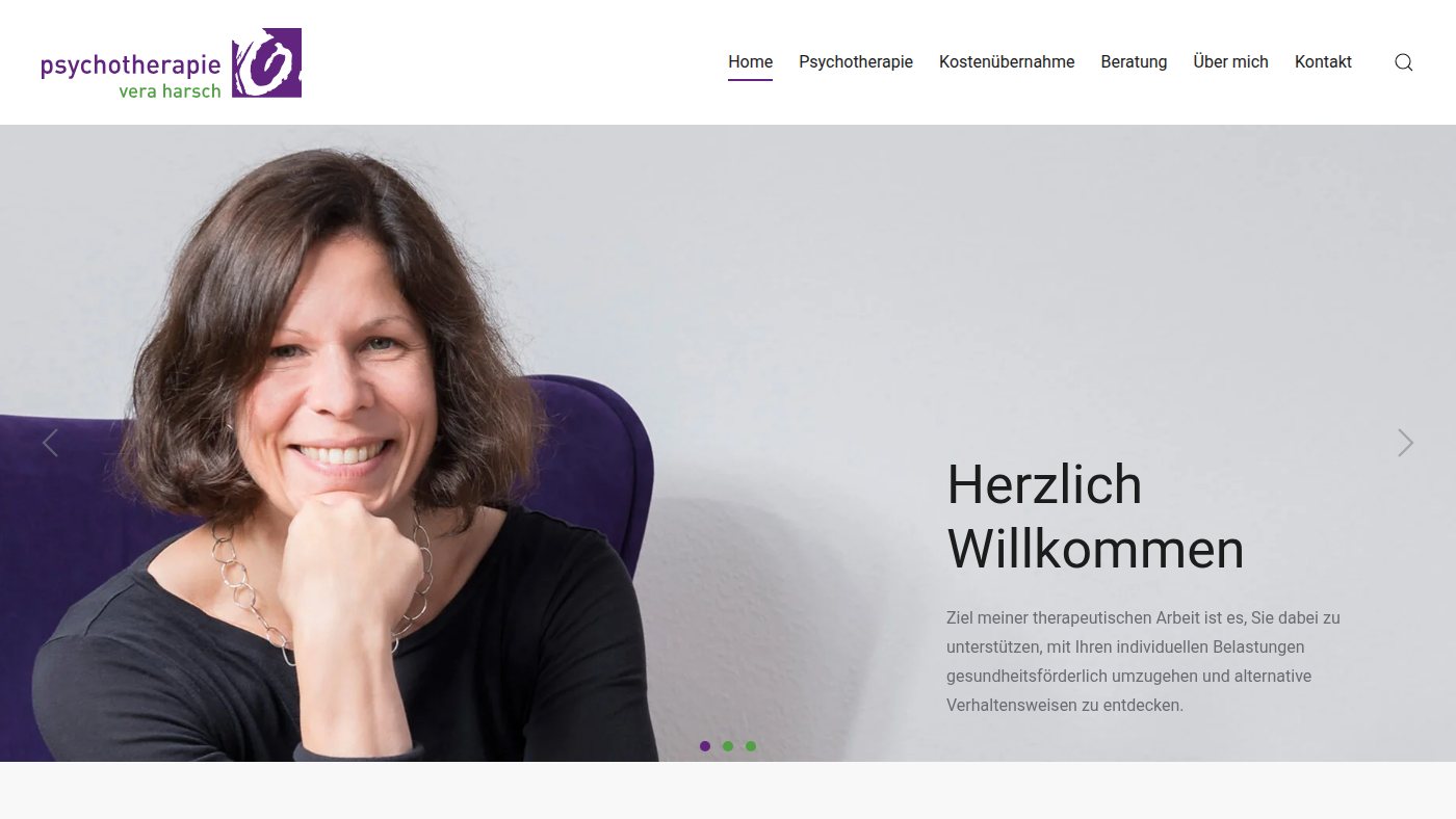 The home page of psychotherapie-harsch.de