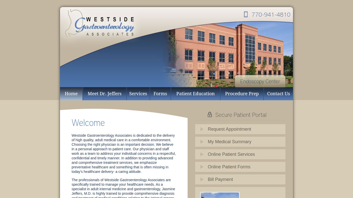 The home page of westsidegastro.com