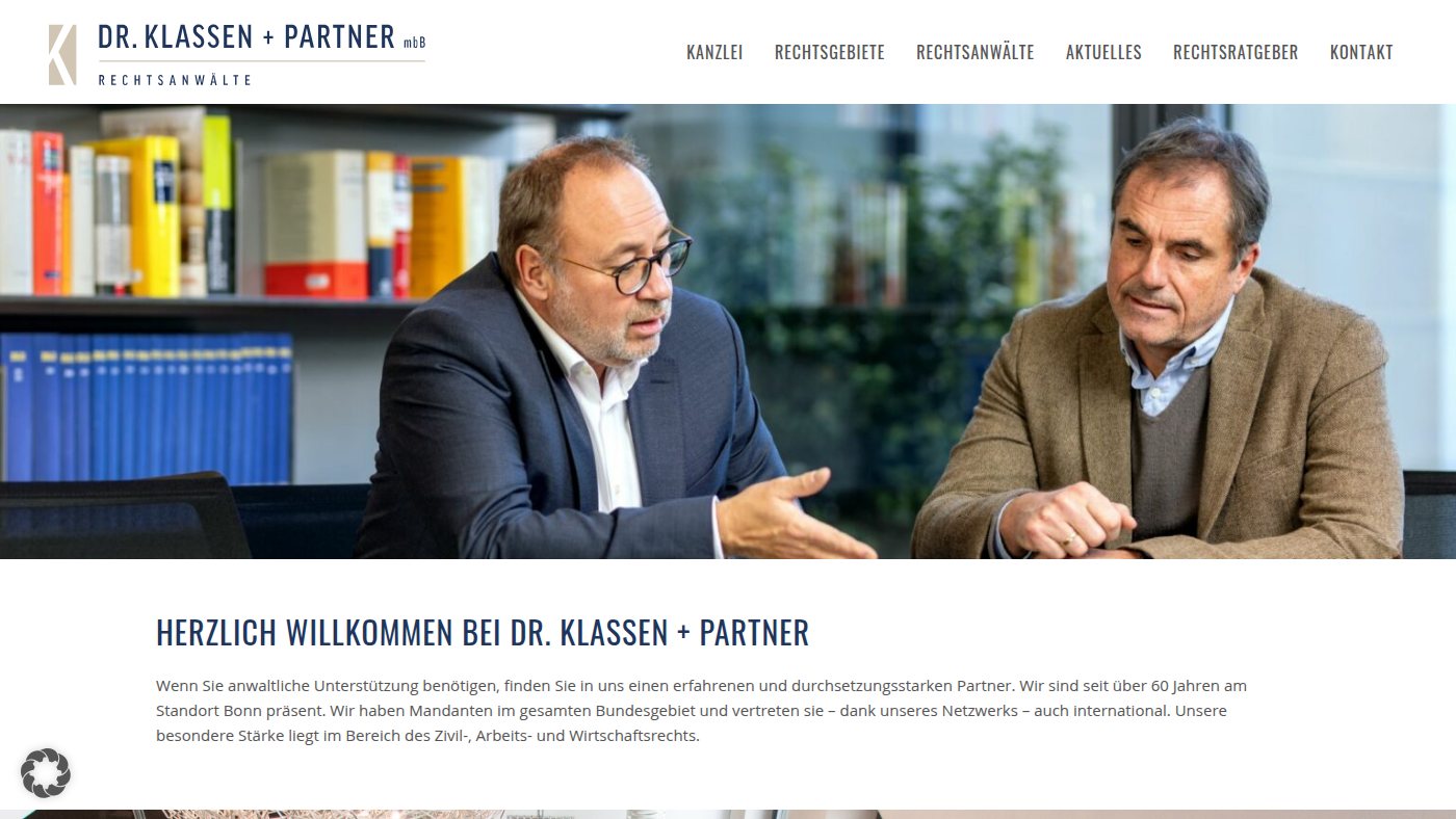 The home page of dr-klassen.de