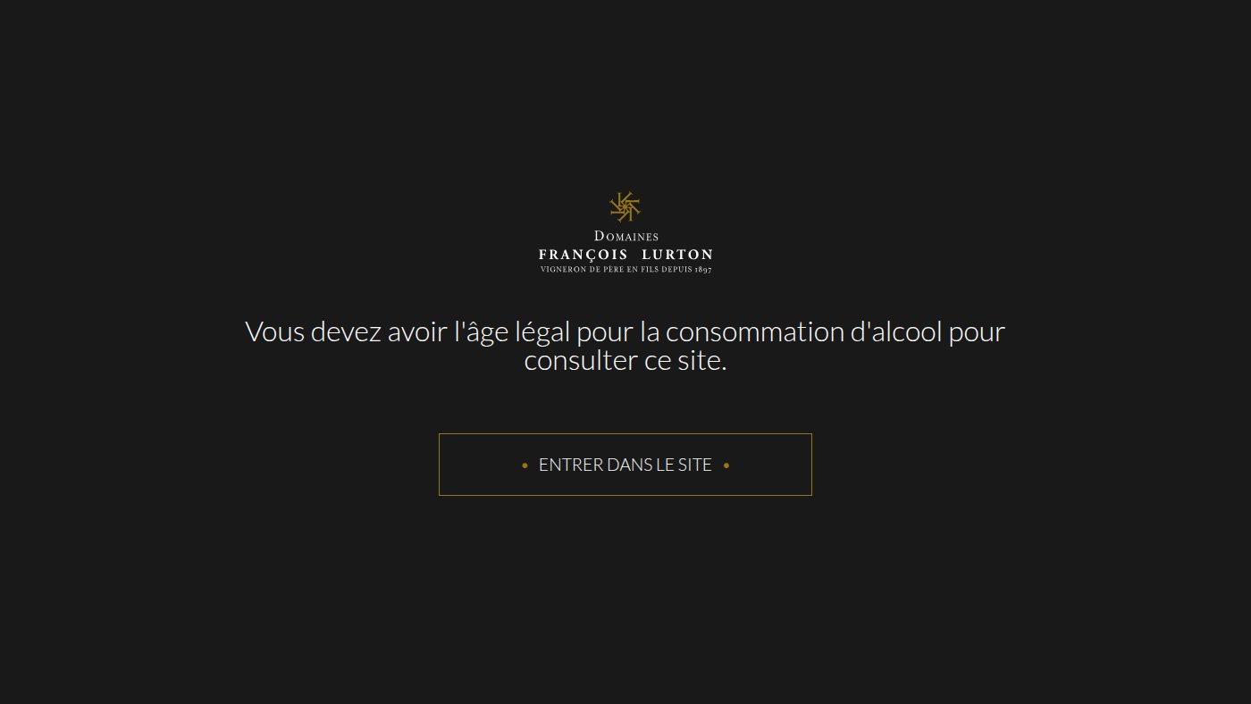 The home page of domainesfrancoislurton.com