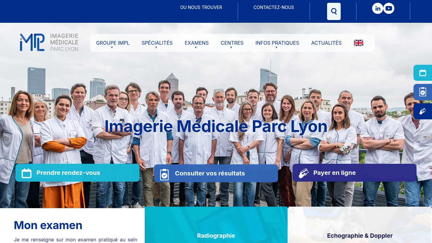 The home page of impl.fr