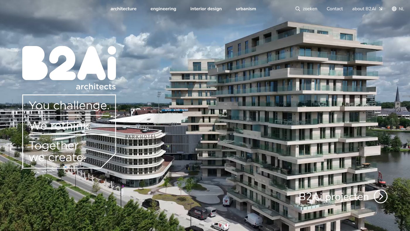 The home page of b2ai.com