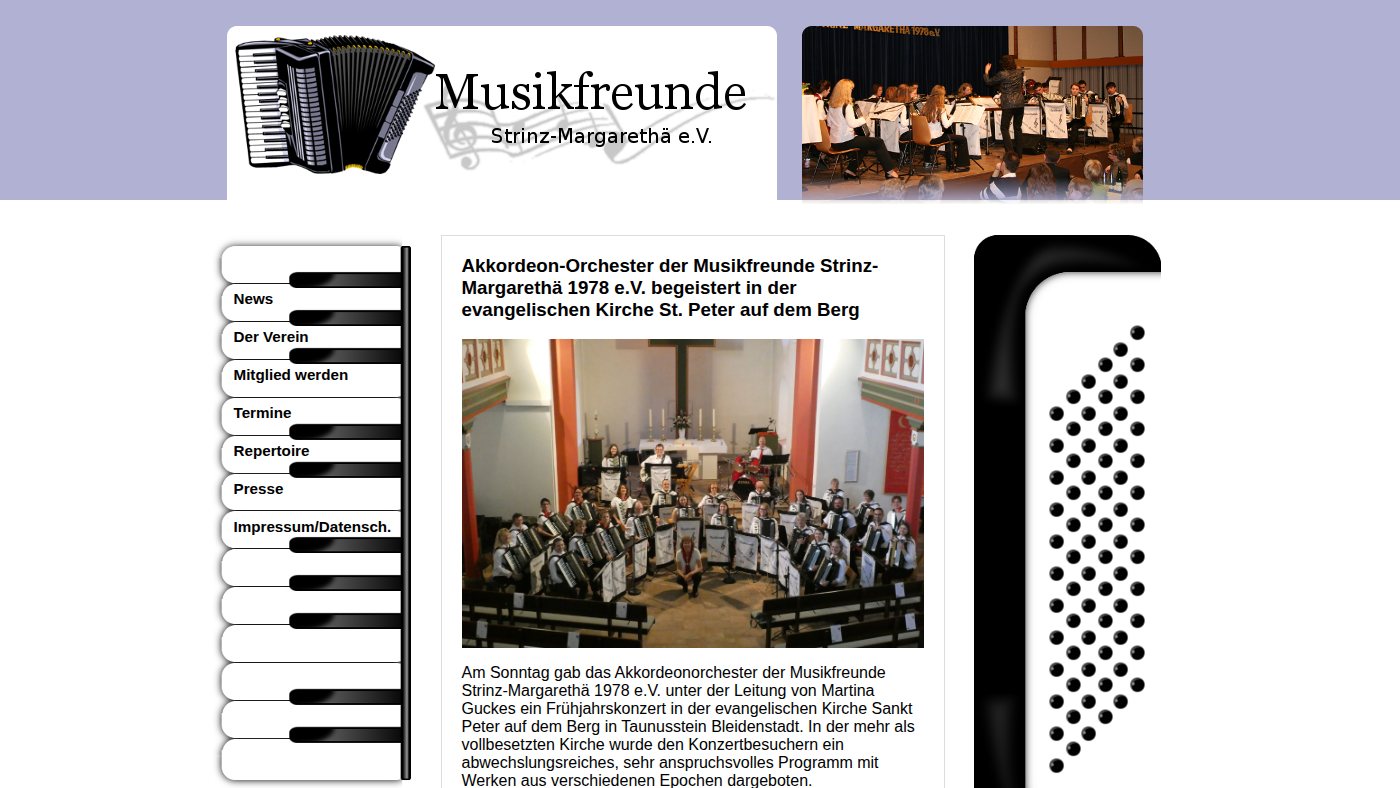 The home page of musikfreunde-strinz.de